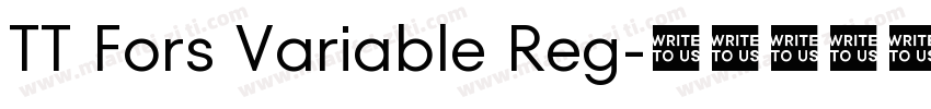 TT Fors Variable Reg字体转换